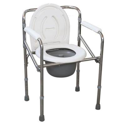 Chaise pluse âgé de moulage de toilette de produits de coup d'acier inoxydable avec les accoudoirs en plastique